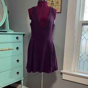 Express Plum Sleeveless Mini Dress